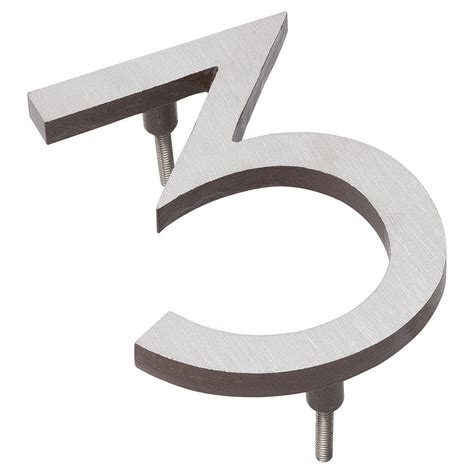 metal house sign with roman numbers 412|Montague Metal Products MHN.